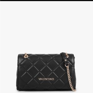 Valentino Ocarina Black Quilted Satchel Bag